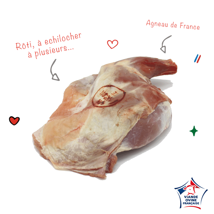 EPAULE D'AGNEAU ENTIERE AVEC OS : UNE PIÈCE DE 1,5KG