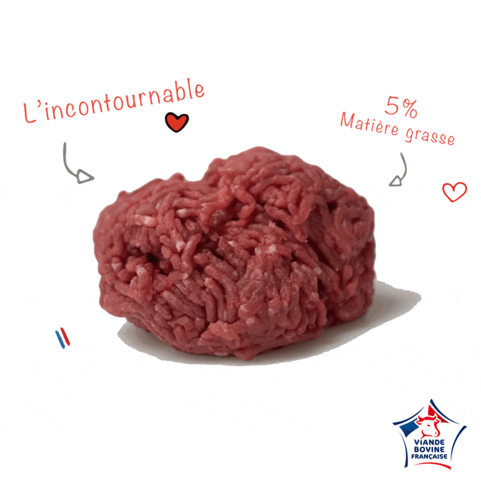 BEEFSTECK HACHE - 5% MG 500GR